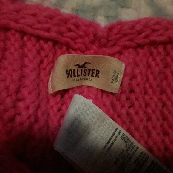Women's Hollister Pink Crotched Banded Scarf Approx 34" Length - Picture 4 of 4